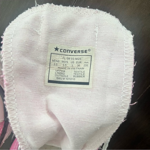 Pink Converse All Star High-tops W5.5 - Picture 6 of 8
